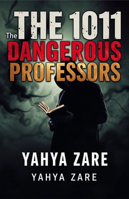 A striking book cover design for 'The 101 Dangerous Professors' by Yahya Zare