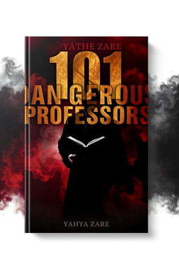 A striking book cover design for 'The 101 Dangerous Professors' by Yahya Zare