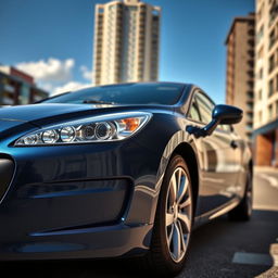 A sleek and elegant 2010 Peugeot 508 coupé, showcasing its modern design features with a long hood, streamlined silhouette, and stylish rear