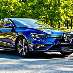 A stunning coupé design of the Renault Talisman with two doors, featuring sleek lines and a modern aesthetic