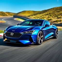 A sleek, futuristic design of the 508 T16 car, showcasing its aerodynamic body, aggressive front grille, and sharp headlights with LED accents