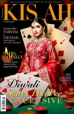 A high fashion magazine cover featuring the brand Kisah