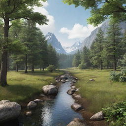 Create a realistic, detailed image of a nature scene.