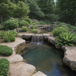 Generate a completely lifelike image of a natural landscape, eschewing any water features.