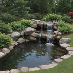 Generate a completely lifelike image of a natural landscape, eschewing any water features.