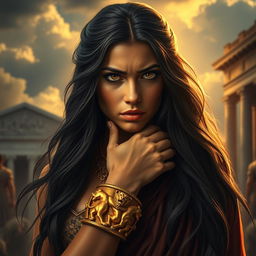 A beautiful yet troubled female slave named Helena from ancient Rome, set against a backdrop of war