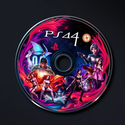 A visually enticing and sophisticated design of a PS4 game disc featuring a fictional adult-themed game