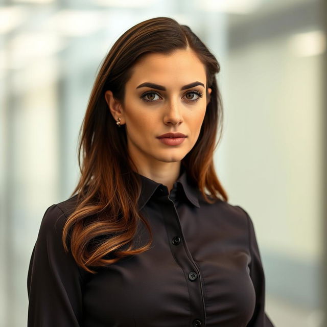 A 28-year-old Italian attorney with a round face and freckles, standing at 5'4"