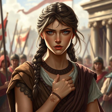 The Resilience of a Female Slave in Ancient Rome - A Vivid AI-Generated ...