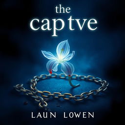 A striking book cover design for 'the captive', styled in all lowercase letters