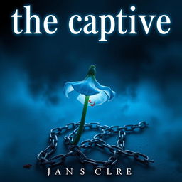 A striking book cover design for 'the captive', styled in all lowercase letters