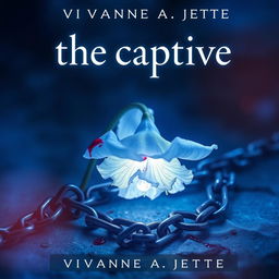 A book cover for a fantasy novel titled "the captive" styled in all lowercase, with the author's name "vivianne a