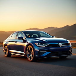 An incredible 2025 VW Passat GSX, featuring a sleek and modern design with sharp lines and a sporty silhouette