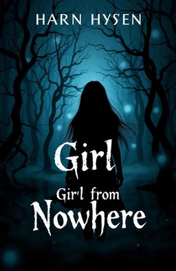 A mysterious and chilling book cover for a horror mystery titled 'Girl from Nowhere'