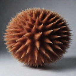 A spherical spaceship resembling a sea urchin.