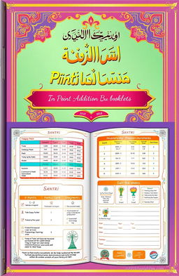 A detailed illustration of a point addition booklet designed for students (santri) at the PPM Baitussalam Islamic boarding school