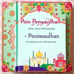 A beautifully designed book cover for a point addition book meant for PPM Baitussalam students