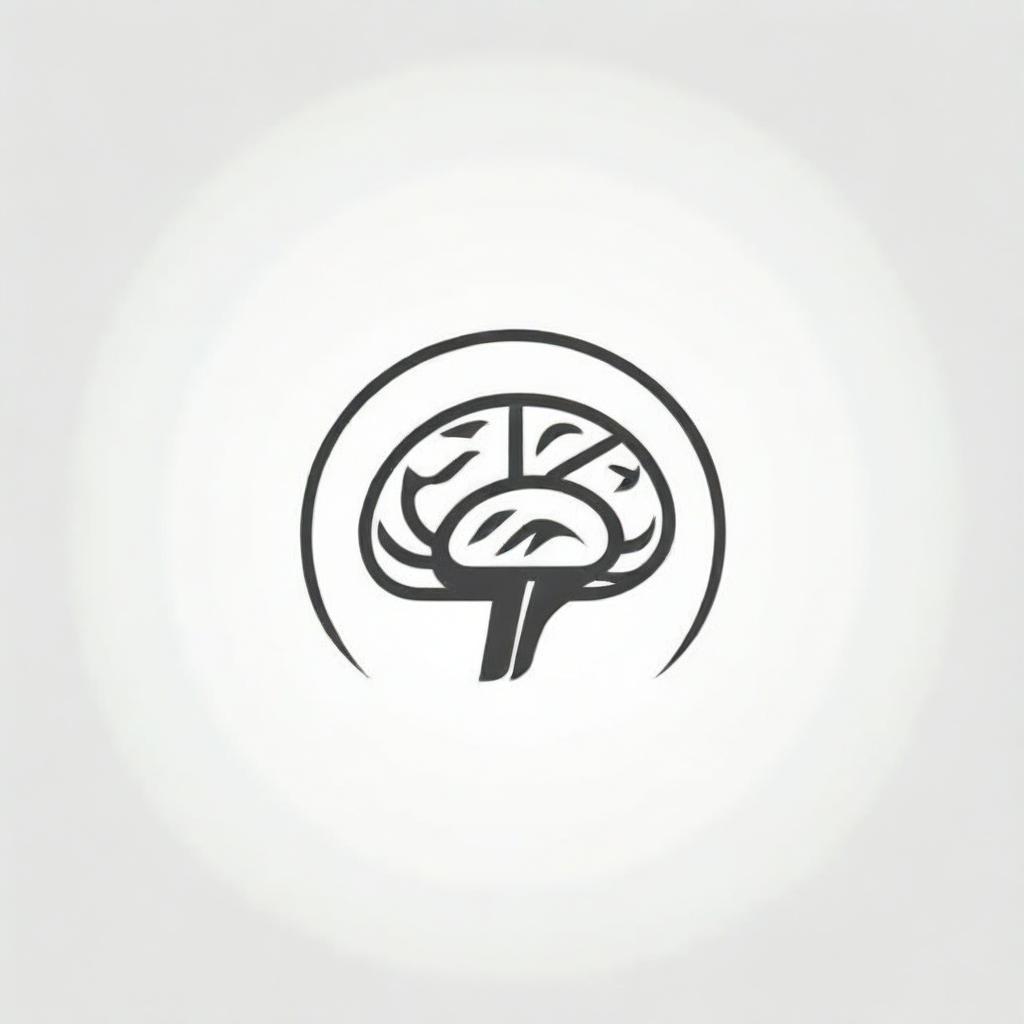 A stylish and professional logo for 'Neurotactics Online Marketing Agency' with a brain and digital elements