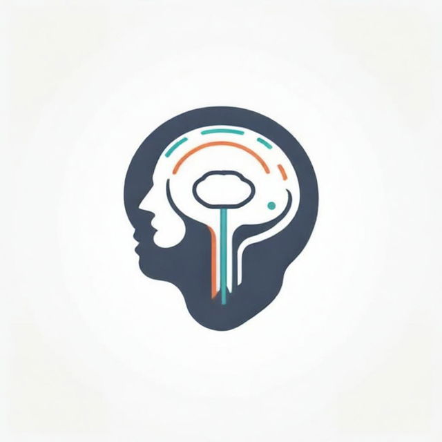 A stylish and professional logo for 'Neurotactics Online Marketing Agency' with a brain and digital elements