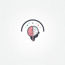 A stylish and professional logo for 'Neurotactics Online Marketing Agency' with a brain and digital elements