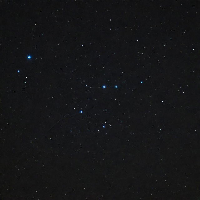 The Sagittarius constellation, exceptionally clear and vibrant, highlighted and emphasized against the night sky.