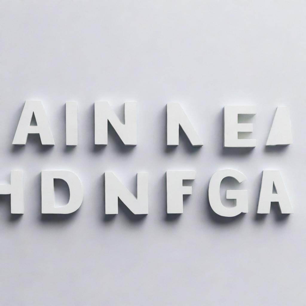 An image of distinct, professionally styled letters spelling out 'Online Marketing Agency', suitable for use as part of a brand's visual identity