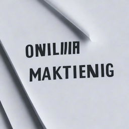 An image of distinct, professionally styled letters spelling out 'Online Marketing Agency', suitable for use as part of a brand's visual identity