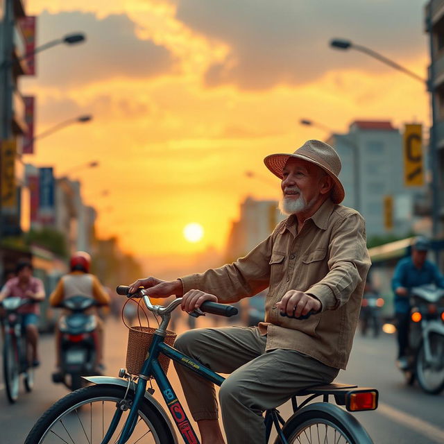 A heartwarming short story capturing the life of an elderly pedicab driver who embodies gratitude and joy despite his challenging circumstances