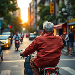A heartwarming short story capturing the life of an elderly pedicab driver who embodies gratitude and joy despite his challenging circumstances