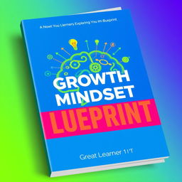 A book cover design for "The Growth Mindset Blueprint" by Great Learner