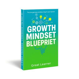 A book cover design for "The Growth Mindset Blueprint" by Great Learner
