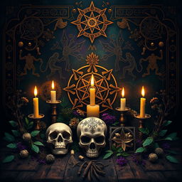 A captivating cover image featuring a spiritual voodoo ancient theme without any text