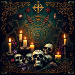 A captivating cover image featuring a spiritual voodoo ancient theme without any text