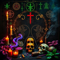 A captivating cover image featuring a voodoo ancient theme without any text