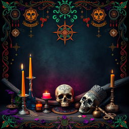 A captivating cover image featuring a voodoo ancient theme without any text