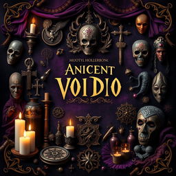 An enchanting cover image designed in an ancient voodoo theme
