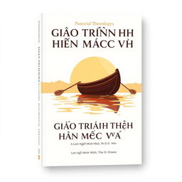 A book cover design for a pastoral theology course titled "GIÁO TRÌNH THẦN HỌC MỤC VỤ" by Lm
