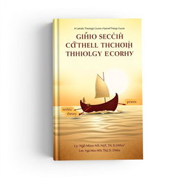 A beautifully designed book cover for a pastoral theology course titled "GIÁO TRÌNH THẦN HỌC MỤC VỤ" by Lm