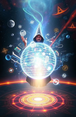 An ethereal, mystical scene capturing the concept of 'Data Alchemy