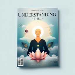 A captivating magazine cover designed for the theme "Understanding the Self"
