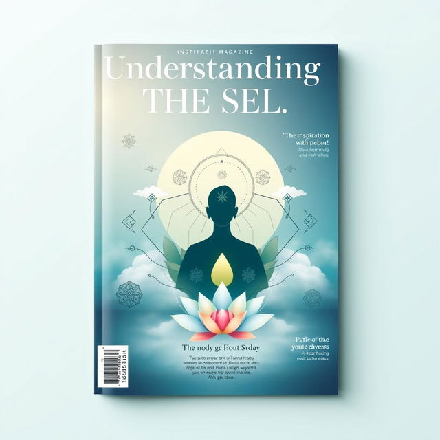 A captivating magazine cover designed for the theme "Understanding the Self"