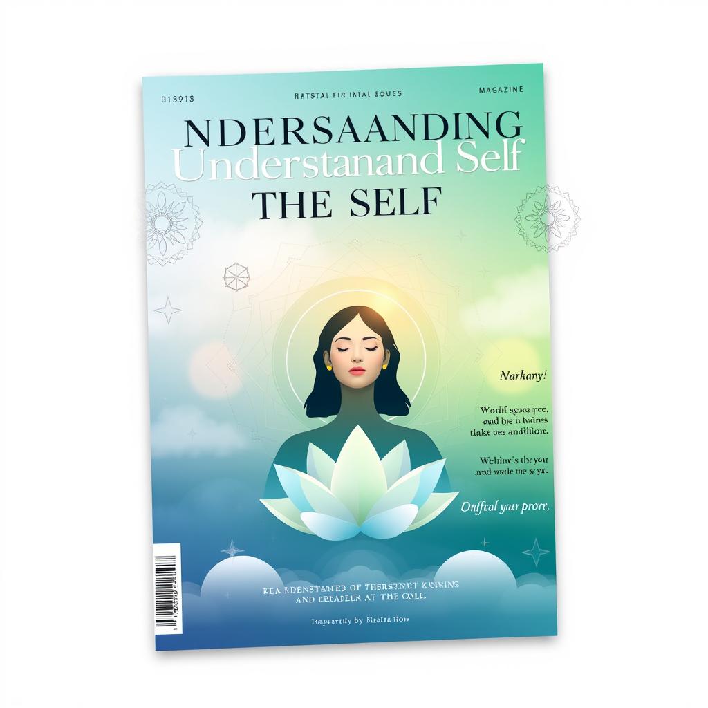 A captivating magazine cover designed for the theme "Understanding the Self"