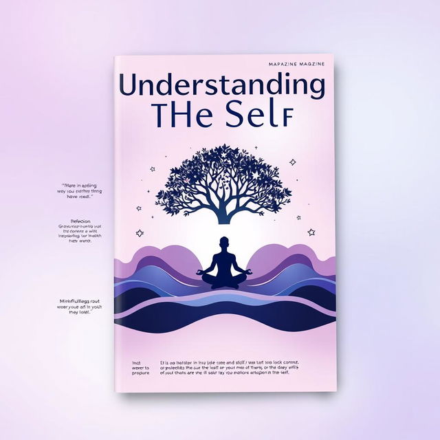 An engaging magazine cover themed around "Understanding the Self"