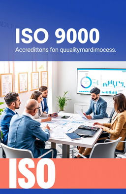 An informative visual representation of ISO 9000 standards in a corporate environment