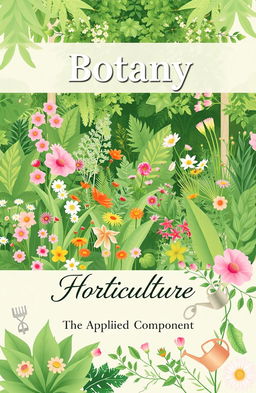 A visually appealing cover page design featuring the title 'Botany' prominently at the top