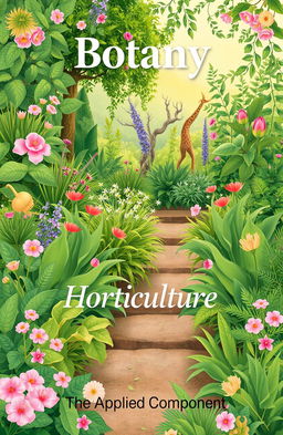 A visually appealing cover page design featuring the title 'Botany' prominently at the top