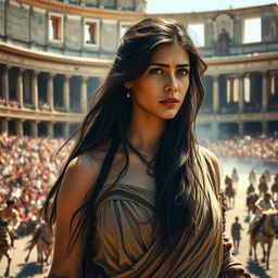 A beautiful yet troubled female character set in ancient Rome during the Circus Maximus chariot races