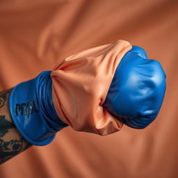 An extreme close-up depicting a muscular African American arm with prominent prison tattoos