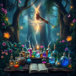 A stunning book cover design for a herbalism fantasy novel