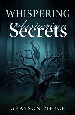 A captivating book cover design for 'Whispering Secrets' by Grayson Pierce